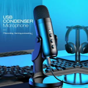 haomuren micrófono usb para pc mac gaming