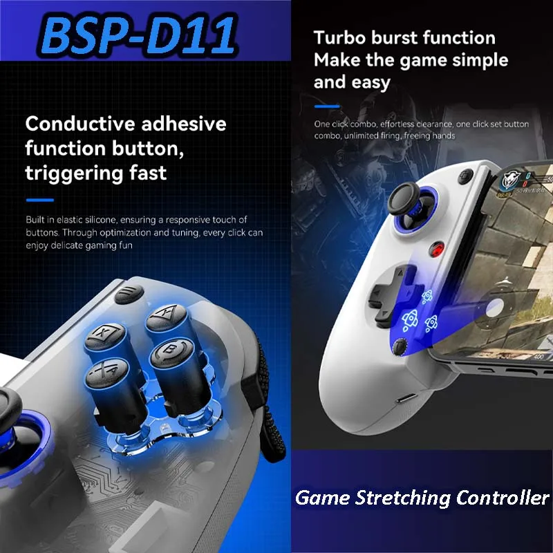 controlador de juego d11 para switch/android/apple ios, joysticks de pc, mando inalámbrico para ps3/ps4 controlador de juego d11 para switch/android/apple ios, joysticks de pc, mando inalámbrico para ps3/ps4